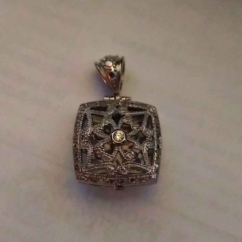 Sterling silver aromatherapy locket